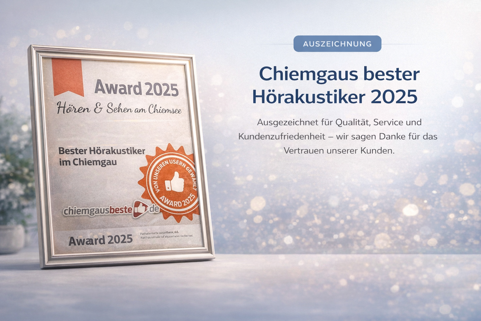 Bester Hörakustiker Chiemgau 2025